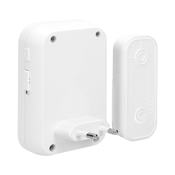 FADO AC wireless mains-powered doorbell with learning system, 36 sounds, 80m FADO AC wireless mains-powered doorbell with learning system, 36 sounds, 80m